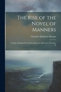 bokomslag Rise of the Novel of Manners