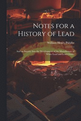 bokomslag Notes for a History of Lead