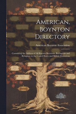 bokomslag American, Boynton Directory