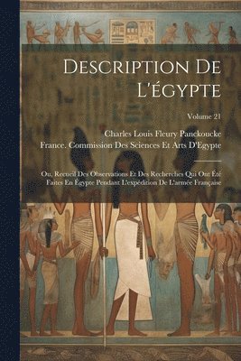 bokomslag Description De L'égypte