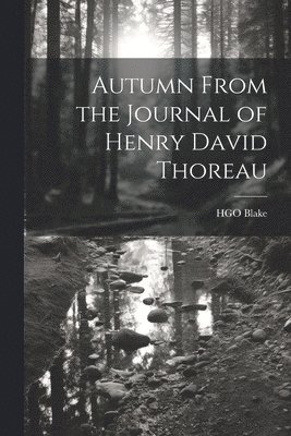 bokomslag Autumn From the Journal of Henry David Thoreau