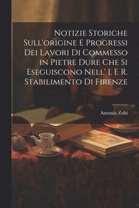 bokomslag Notizie Storiche Sull'origine E Progressi Dei Lavori Di Commesso in Pietre Dure Che Si Eseguiscono Nell' I. E R. Stabilimento Di Firenze