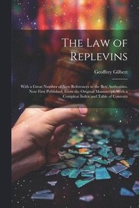 bokomslag The Law of Replevins