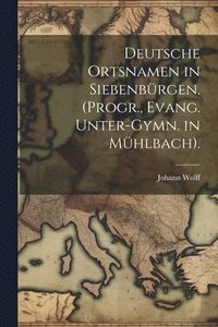 bokomslag Deutsche Ortsnamen in Siebenbrgen. (Progr., Evang. Unter-Gymn. in Mhlbach).