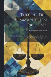 bokomslag Theorie Der Summarischen Processe