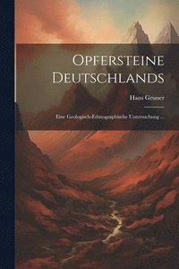 bokomslag Opfersteine Deutschlands