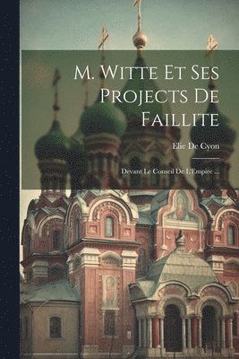 Elie De Cyon - M. Witte Et Ses Projects De Faillite, Häftad