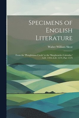 Specimens of English Literature 1