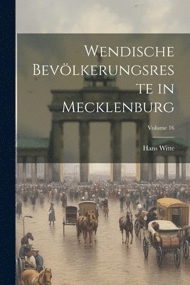 Wendische Bevlkerungsreste in Mecklenburg; Volume 16 1