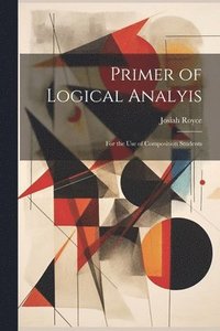 bokomslag Primer of Logical Analyis