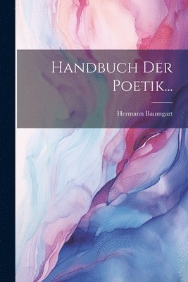 bokomslag Handbuch der Poetik...