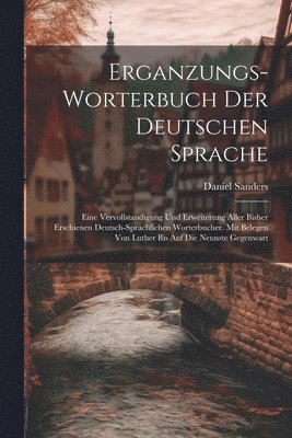 bokomslag Erganzungs-worterbuch Der Deutschen Sprache