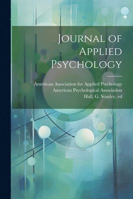 Journal of Applied Psychology 1