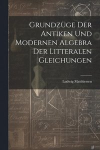 bokomslag Grundzüge der antiken und modernen Algebra der litteralen Gleichungen