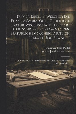 bokomslag Kupfer-bibel, In Welcher Die Physica Sacra, Oder Geheiligte Natur-wissenschafft Derer In Heil. Schrifft Vorkommenden Natrlichen Sachen, Deutlich Erklrt Und Bewhrt