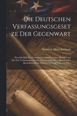 Deutschen Verfassungsgesetze Der Gegenwart