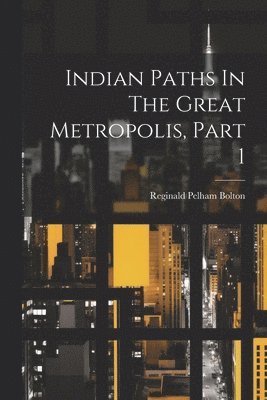 Indian Paths In The Great Metropolis, Part 1 1