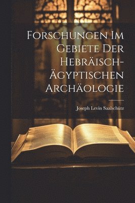 Forschungen im Gebiete der hebrisch-gyptischen Archologie 1