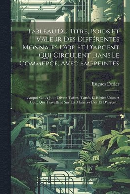 bokomslag Tableau Du Titre, Poids Et Valeur Des Diffrentes Monnaies D'or Et D'argent Qui Circulent Dans Le Commerce, Avec Empreintes