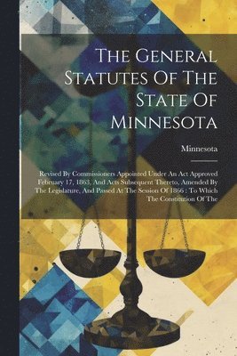 bokomslag General Statutes Of The State Of Minnesota