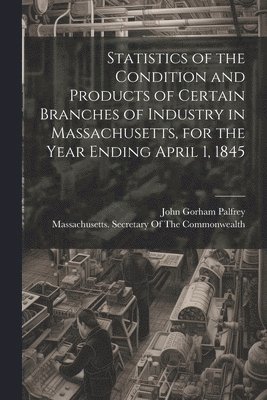 John Gorham Palfrey, Massachusetts Secretary of the Commo - Statistics of the Condition and Products of Certain Branches of Industry in Massachusetts, for the Year Ending April 1, 1845, Häftad