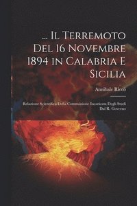 bokomslag ... Il Terremoto Del 16 Novembre 1894 in Calabria E Sicilia