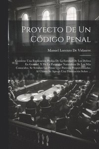bokomslag Proyecto De Un Cdigo Penal
