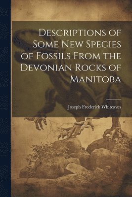 Joseph Frederick Whiteaves - Descriptions of Some New Species of Fossils From the Devonian Rocks of Manitoba, Häftad