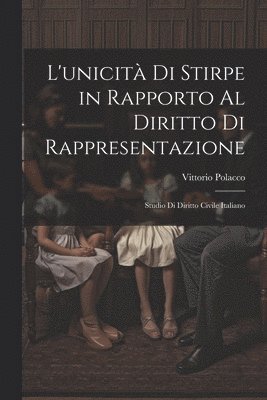 bokomslag L'unicit Di Stirpe in Rapporto Al Diritto Di Rappresentazione