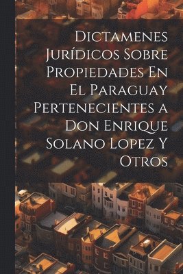 Anonymous - Dictamenes Jurídicos Sobre Propiedades En El Paraguay Pertenecientes a Don Enrique Solano Lopez Y Otros, Häftad