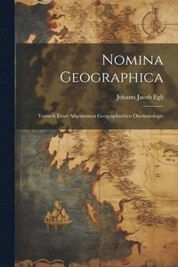 bokomslag Nomina Geographica