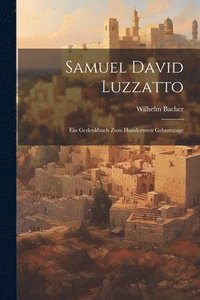 bokomslag Samuel David Luzzatto