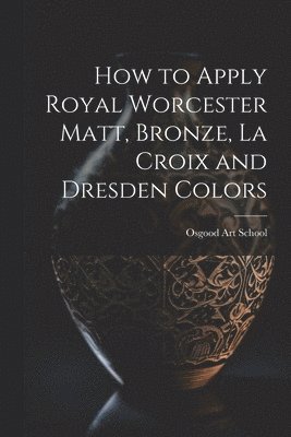 How to Apply Royal Worcester Matt, Bronze, La Croix and Dresden Colors 1