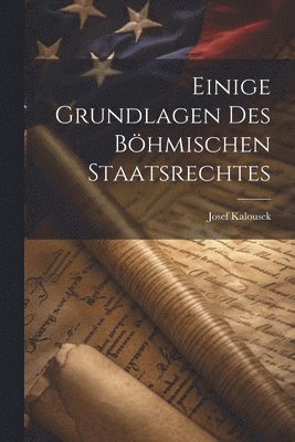 bokomslag Einige Grundlagen des Bhmischen Staatsrechtes