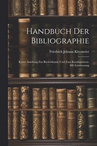 bokomslag Handbuch der Bibliographie