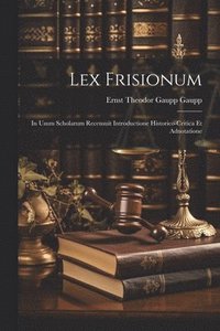 bokomslag Lex Frisionum
