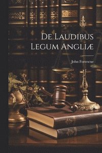 bokomslag De Laudibus Legum Angli