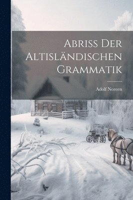 bokomslag Abriss Der Altislndischen Grammatik