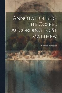 bokomslag Annotations of the Gospel According to st Matthew