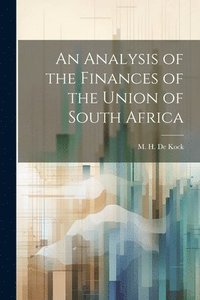 bokomslag Analysis of the Finances of the Union of South Africa