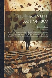 bokomslag The Insolvent Act of 1869