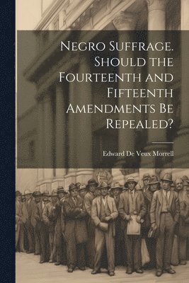 bokomslag Negro Suffrage. Should the Fourteenth and Fifteenth Amendments be Repealed?