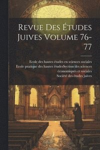 bokomslag Revue des tudes juives Volume 76-77