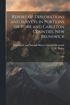 Report of Explorations and Surveys in Portions of York and Carleton Counties, New Brunswick 1