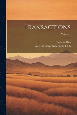 bokomslag Transactions; Volume 1