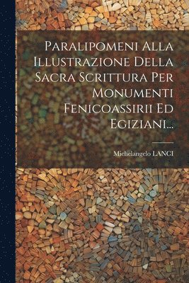 bokomslag Paralipomeni Alla Illustrazione Della Sacra Scrittura Per Monumenti Fenicoassirii Ed Egiziani...