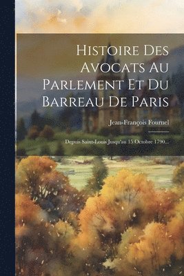 bokomslag Histoire Des Avocats Au Parlement Et Du Barreau De Paris