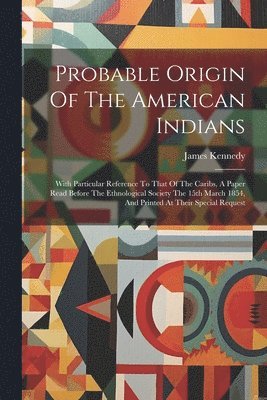 bokomslag Probable Origin Of The American Indians