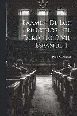 bokomslag Examen De Los Principios Del Derecho Civil Espaol, 1...