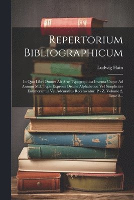 Repertorium Bibliographicum 1